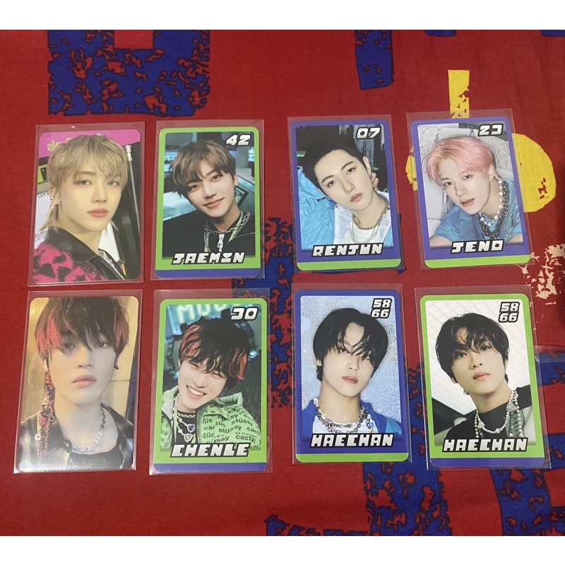 Photocard Konsep Trading Card Glitch Mode Renjun Jeno jaemin Haechan Chenle