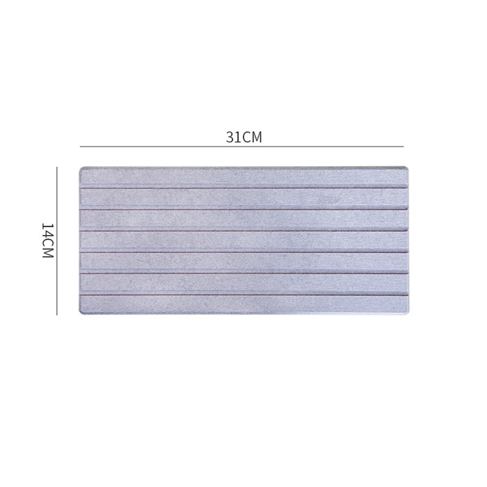 【COD Tangding】Japanese Bathroom Wash Diatomite Diatom Ooze Water Absorbent Coaster Rectangular Absorbent Bathroom Hotel Supplies