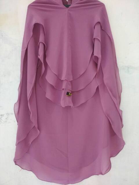 (Original ZAIN) TRIVIA Jilbab Khimar Syar'i Cerutty 3 Layer-2