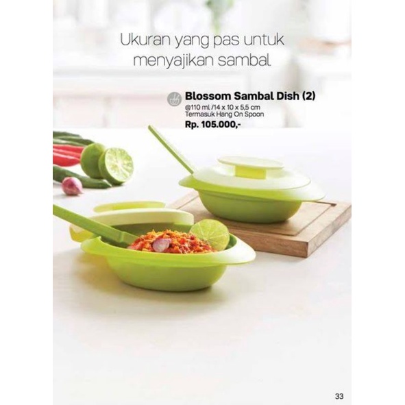 Blossom Sambal Dish / Tempat Sambal Tupperware