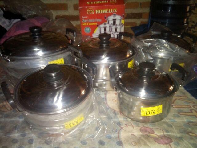 Panci Set 2steamer Stainless Isi 5pcs Panci