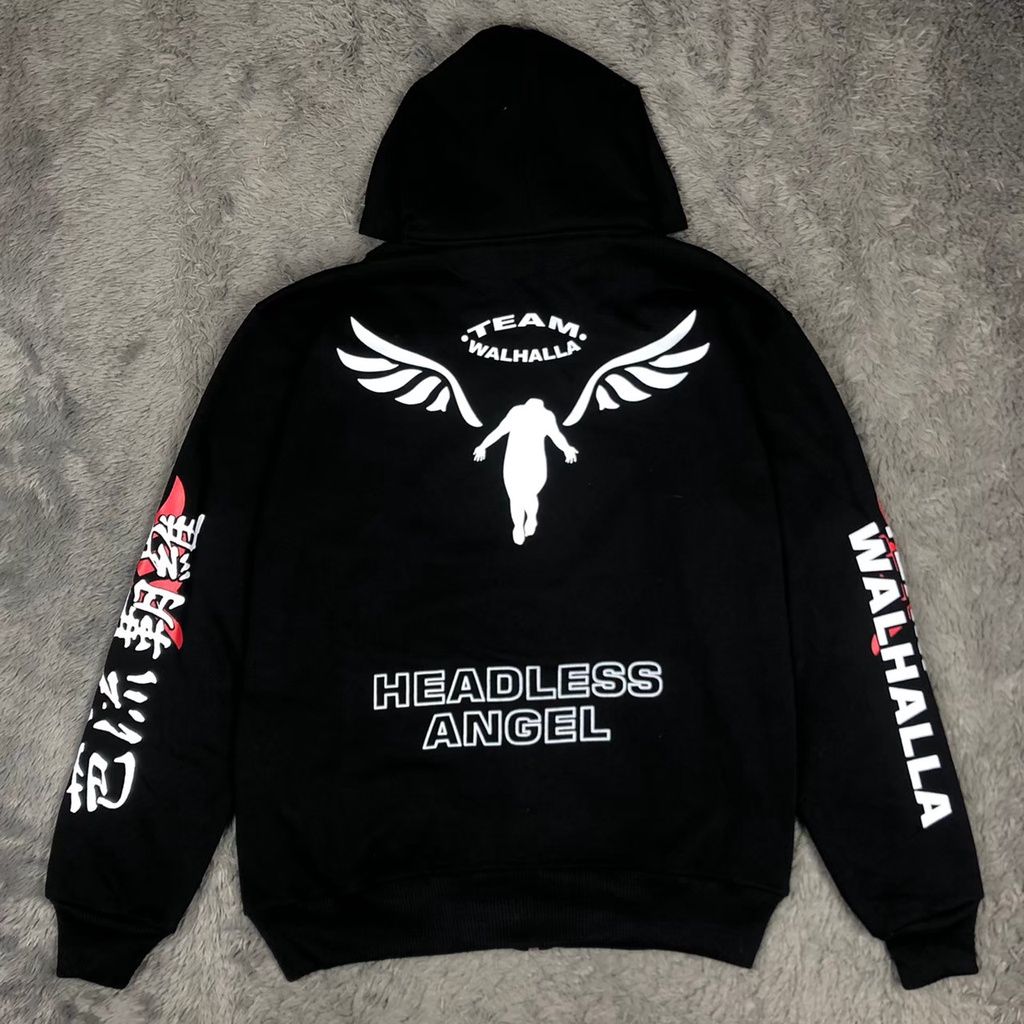 Jaket Hoodie Tokyo Revengers Team Walhalla Tokyo Manji Touman / jaket pria distro jepang / jaket cowok terbaru 2021 / sweater jepang / Sweater Hoodie Tokyo Revengers Team Walhalla Mikey Draken Size Anak dan Dewasa / Hoodie Anime Jepang