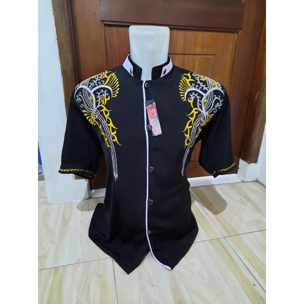 jasko desawa hitam lis putih model terbaru tanpa saku