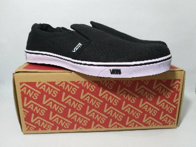 Sepatu Vans Black White Hitam Putih Sneakers Casual Sekolah Kuliah Kerja Santai Murah