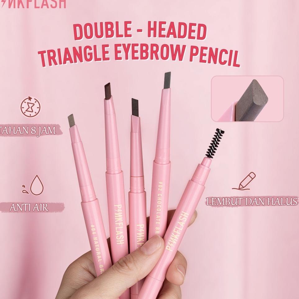 げ PINKFLASH (PF-E09) Waterproof Automatic Eyebrow Pencil Lasting 8 hours |08C89 Lagi jual