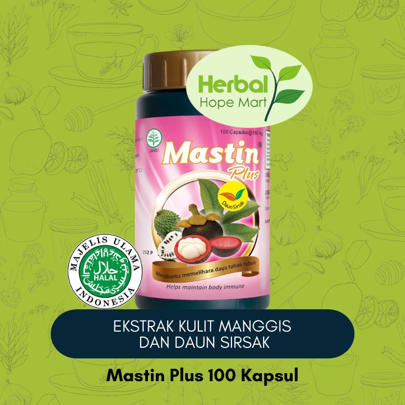 Jual Mastin Plus Kapsul Ekstrak Kulit Manggis Dan Daun Sirsak