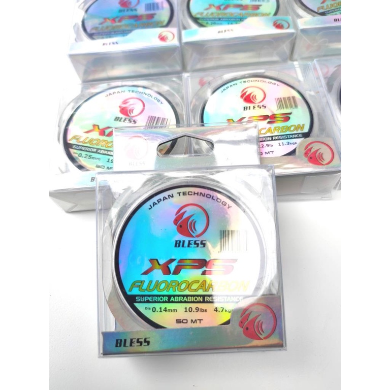 Senar Pancing BLESS XPS FLUOROCARBON 0.12MM-35MM 50Meter