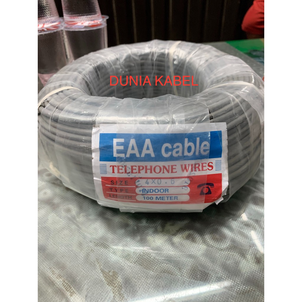 Jual Kabel Telephone Telfon Telpon Isi Merk Eaa Meter Shopee