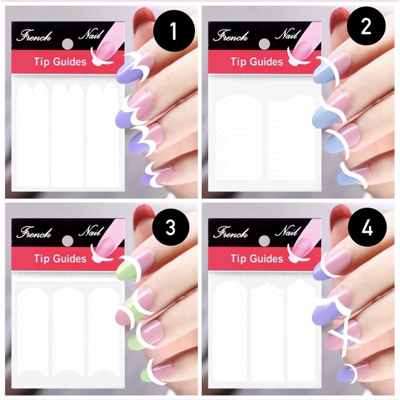 FRENCH STICKER - NAIL TIP GUIDES