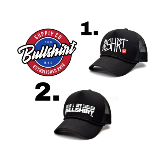 Topi Trucker Distro Original/topi bullshirt distro bandung/topi distro