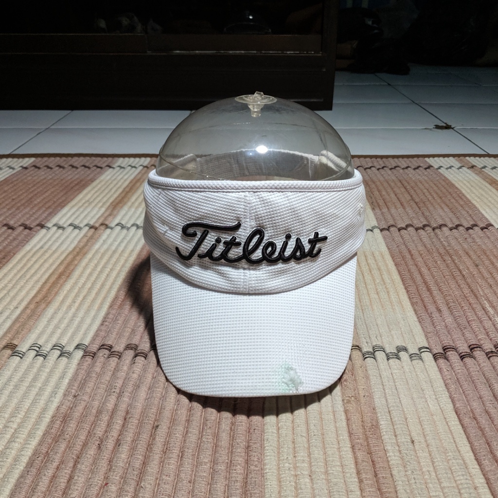 Topi Visor Olahraga TITLEIST GOLF TOUR Cap Putih Original Second