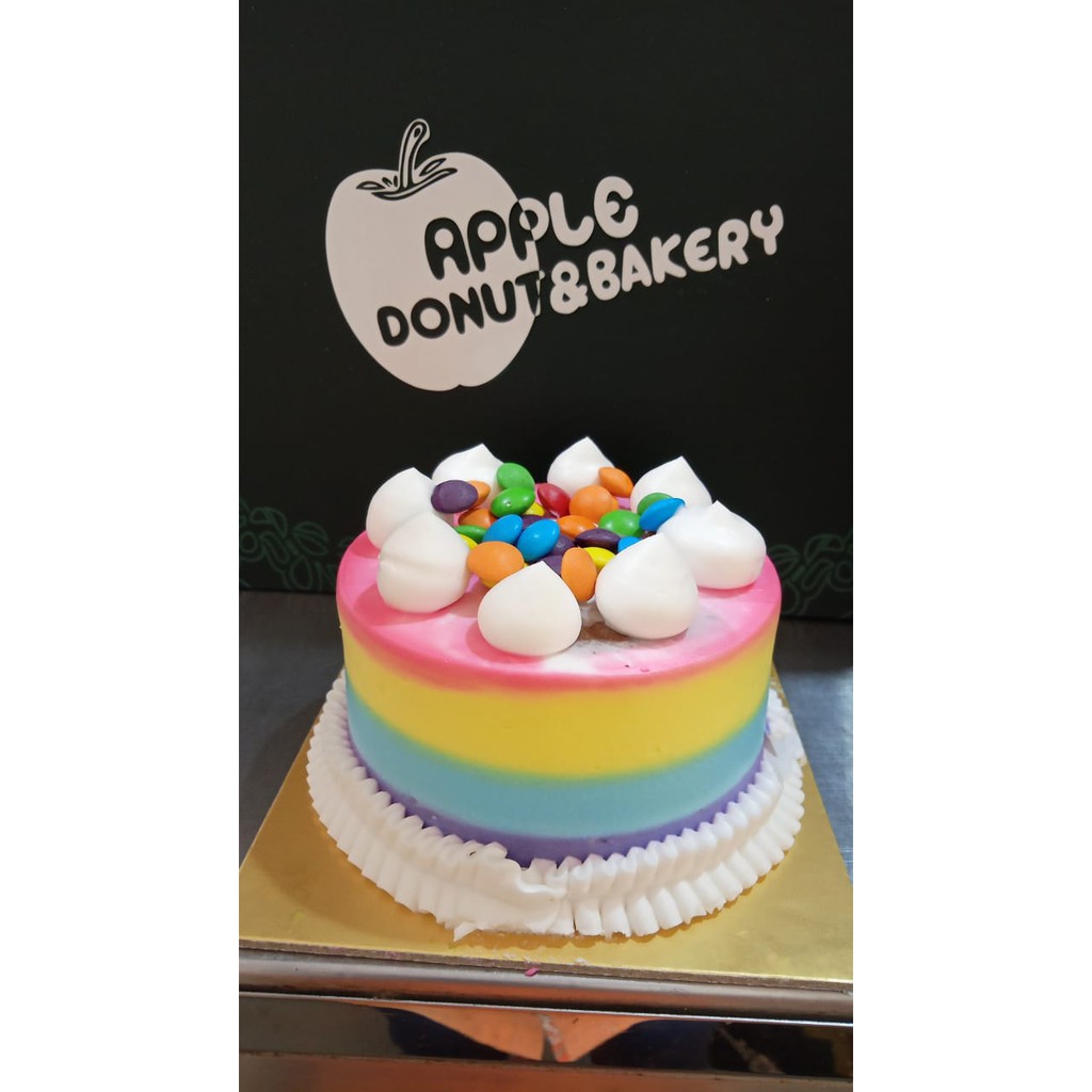 Kue Ulang Tahun Ultah Black Forest Rainbow Candy - Mini Cake