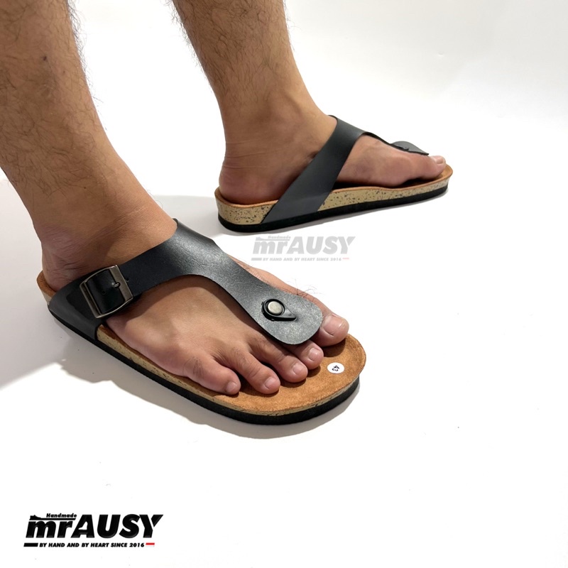 Sandal Japit Cowok Pria Birken Casual mrAUSY Gesper 1