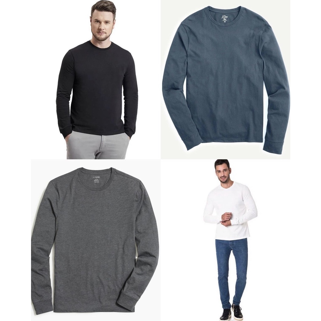 JCrew Longsleeve T-Shirt - Kaos Unisex Original Branded