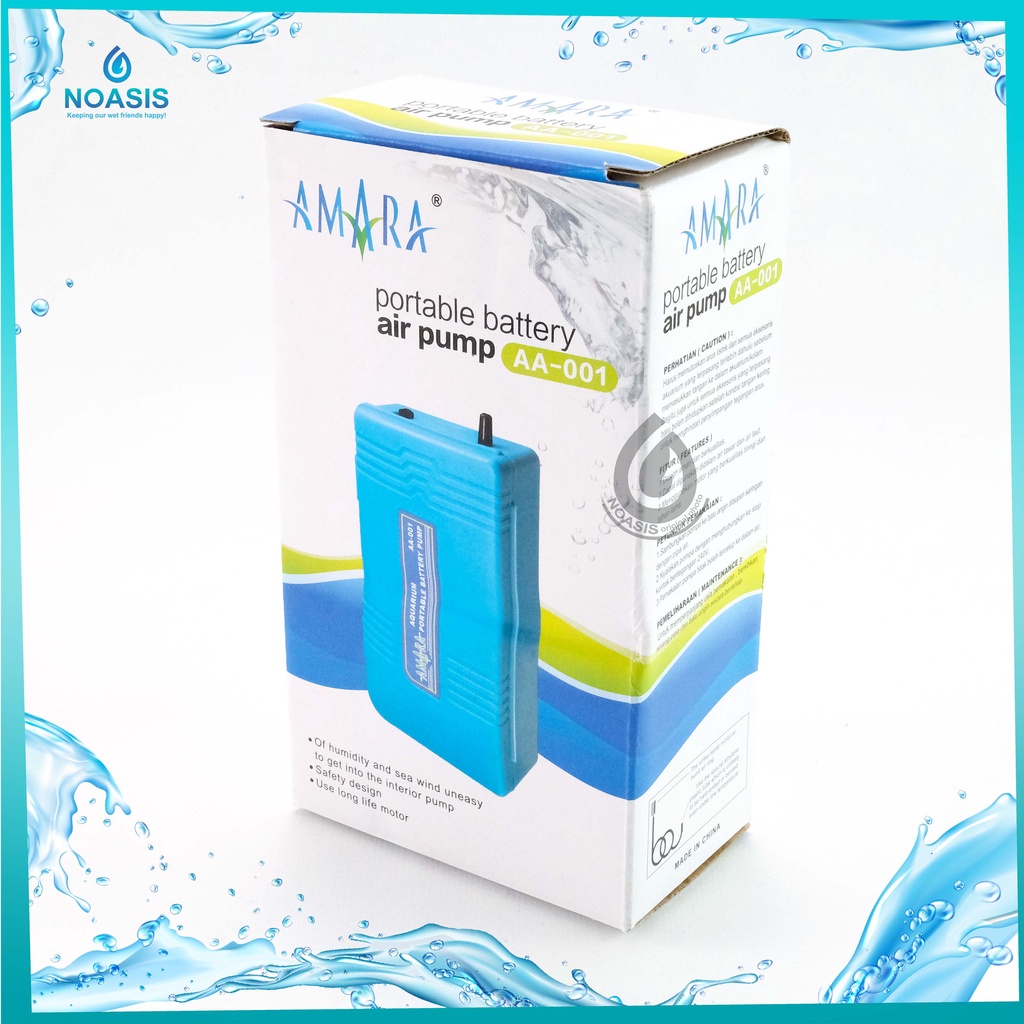 AMARA AA 001 PORTABLE BATTERY AIR PUMP AA-001 AERATOR AIRATOR BATERAI