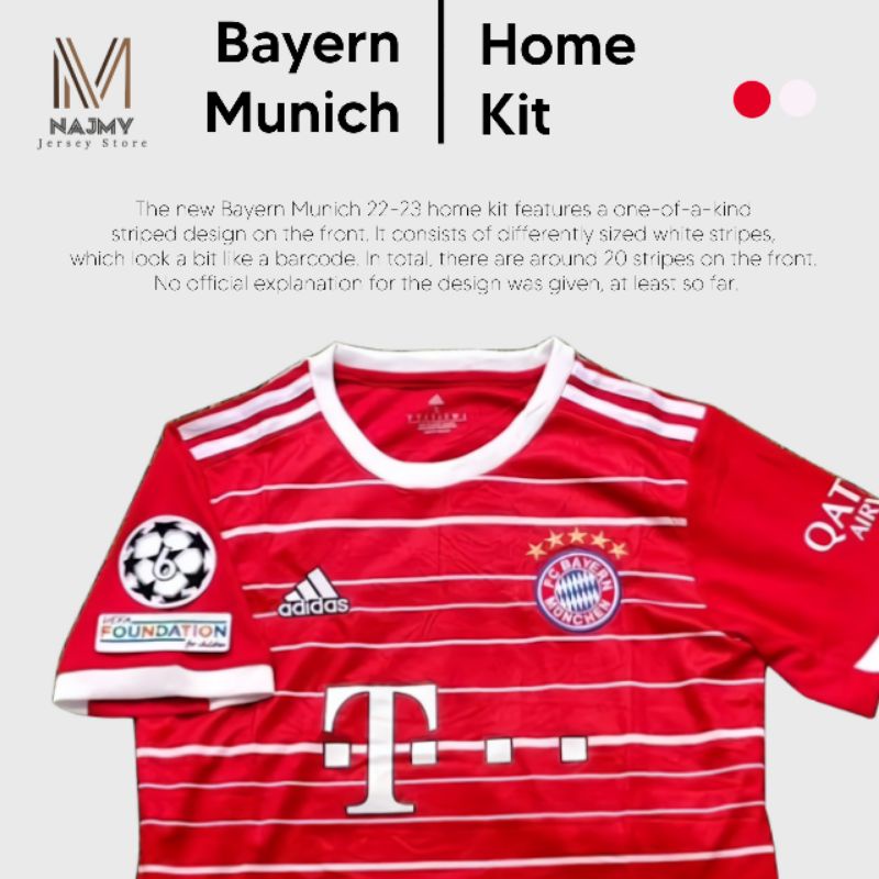 JERSEY BAYERN MUNCHEN HOME 2022/2023