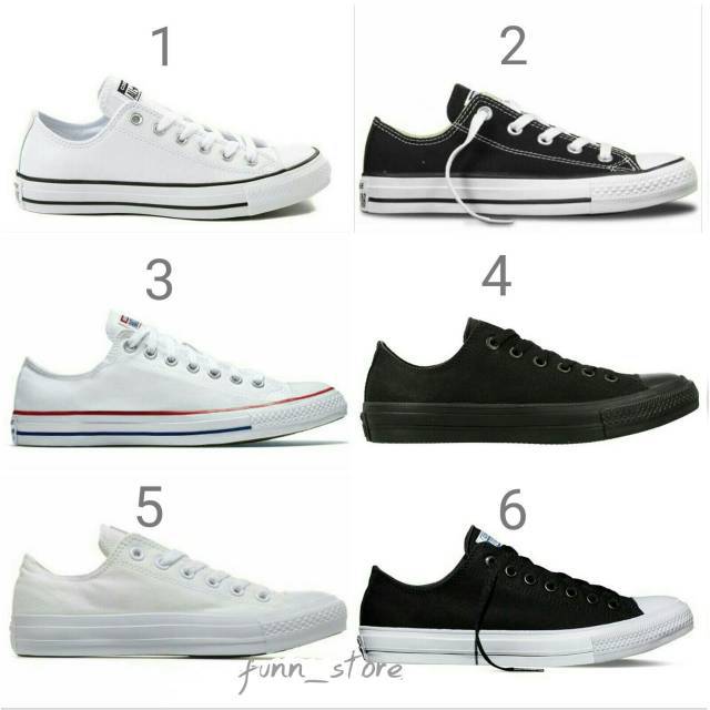 [GRADE ORIGINAL] SEPATU CONVERSE ALLSTAR HITAM PUTIH