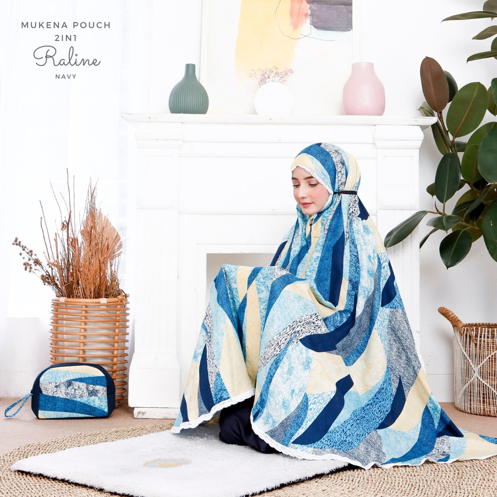 Mukena Dewasa Rayon Pouch 2in1 Raline