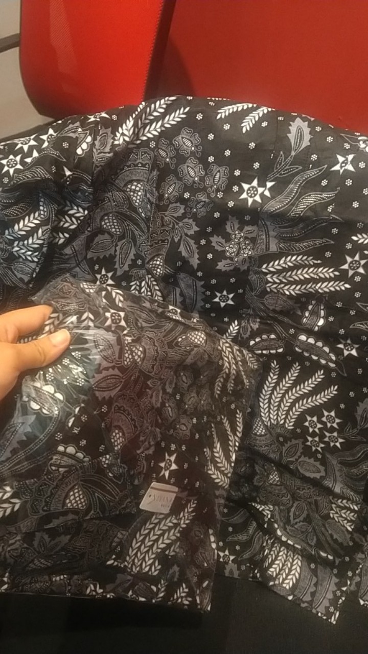 Nivana Batik - Kemeja Panjang Batik Sogan Manggar Abu | Atasan Pria Batik Klasik Modern