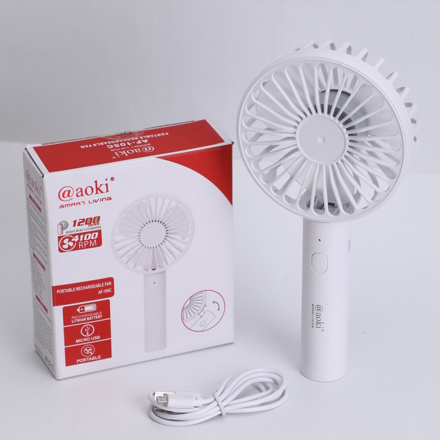 Kipas tangan portable USB Aoki / Rechargeable mini fan Aoki AF-105C