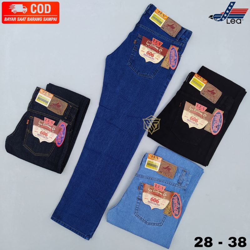 CELANA JEANS PANJANG LEA 606 ORIGINAL SLIMFIT JUMBO