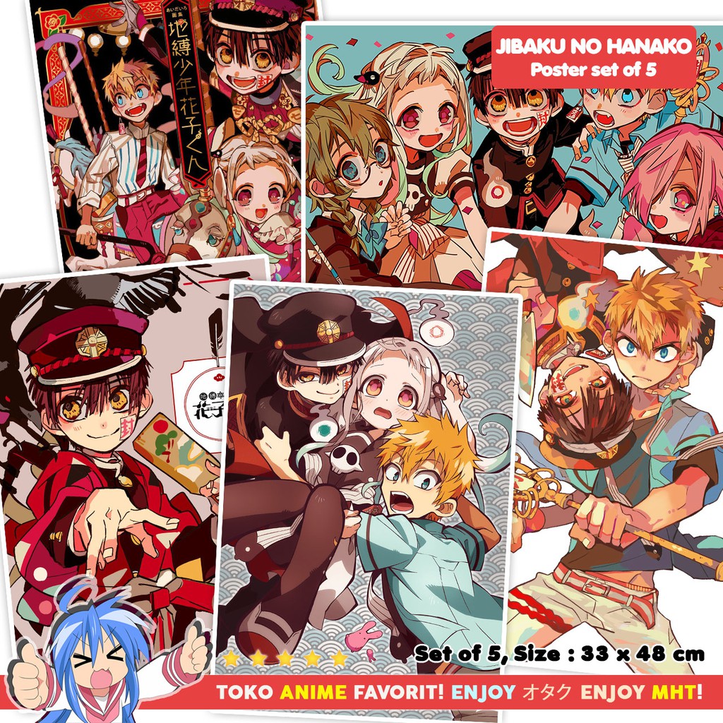 Poster Anime Jibaku Shounen Hanako-kun Set Of 5