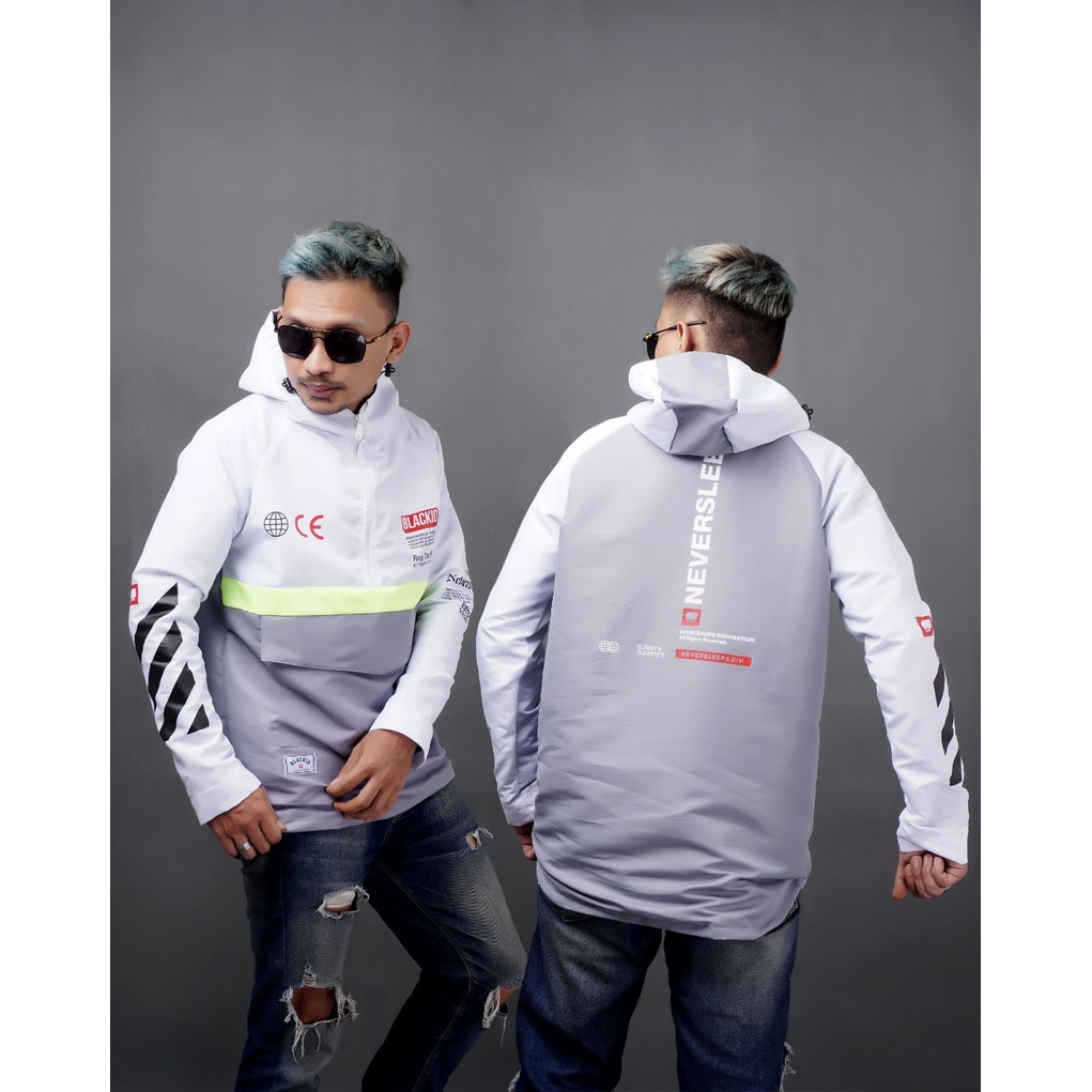 Jaket Blackid Cagoule jacket x jogger Black id original