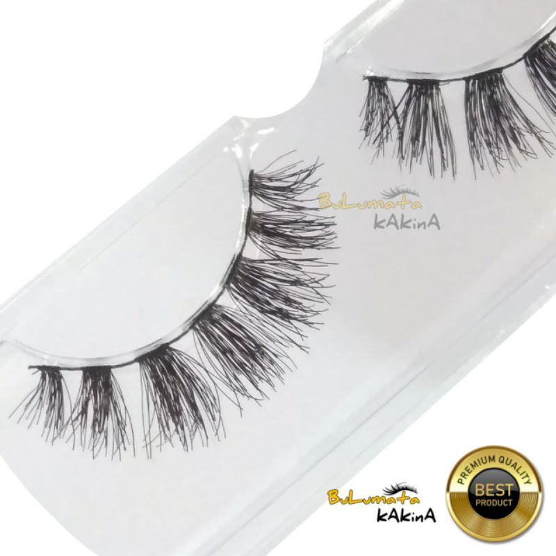 BULU MATA 3D LENTIK NATURAL SHORT KAKINA - BULU MATA LUSINAN BULUMATA 3D NATURAL BULUMATA 3D LENTIK