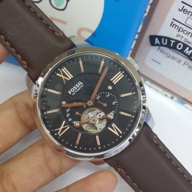Jam Tangan Pria Fossil ME 3061 Automatic Leather Kulit Original Murah