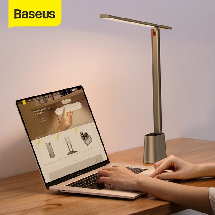 Baseus Lampu Meja Lampu Baca Lampu Belajar Lampu Tidur Lampu Sensor