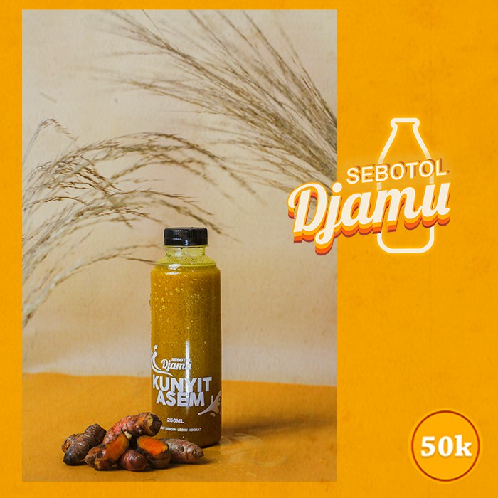 

[SIAP MINUM] Jamu Kunyit Asem / Kunyit Asam 250ml by @sebotol.djamu