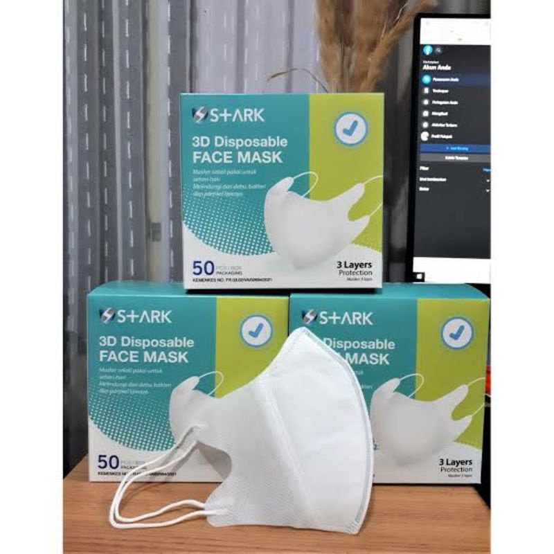 masker duckbill stark 3ply