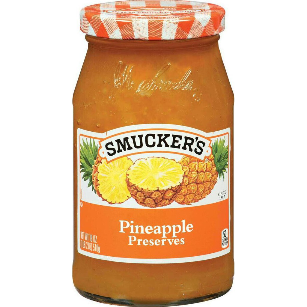 

SMUCKERS FRUIT PRESERVES PINEAPPLE 340gr