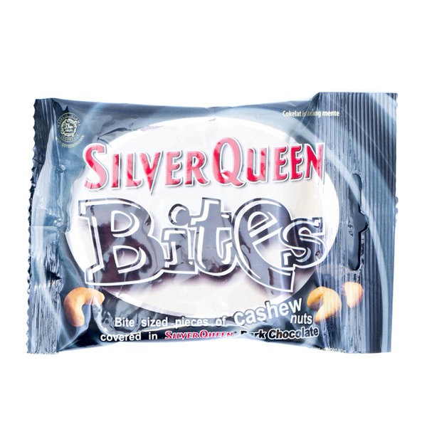 

SILVER QUEEN Bites Cashews Nut Dark Chocolate 40gr