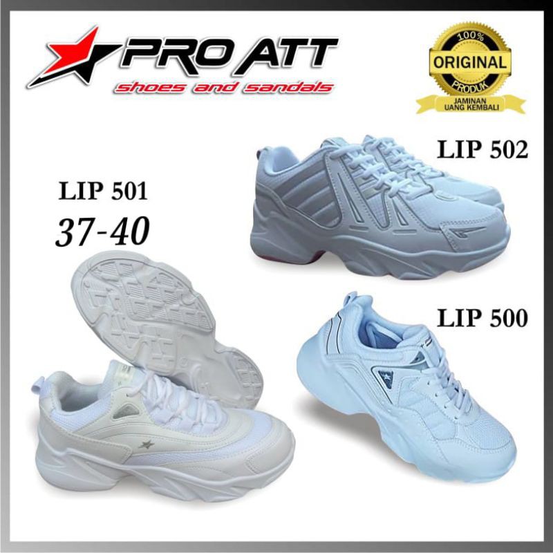 Sepatu Pro ATT LIP 500 / LIP 501 / LIP 502 / Sepatu wanita putih / Sepatu Sneaker / Sepatu Olahraga