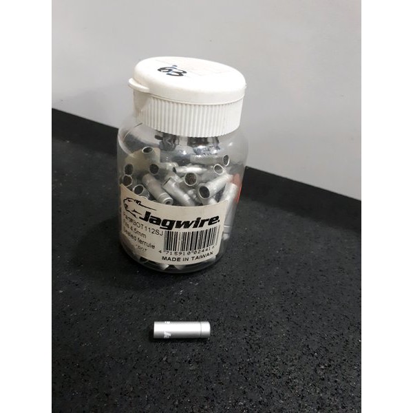 u 1 Jagwire Outer End Caps Alloy 4.5mm Silver .kode 4416
