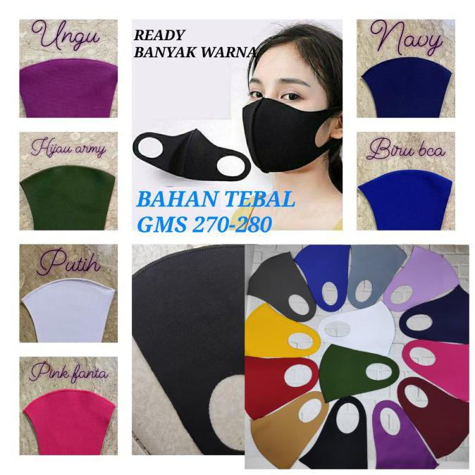 Masker scuba kain - Hitam