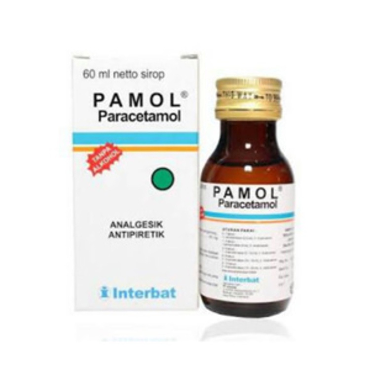 PAMOL Syrup 60 ML - Drop 15 ML - Obat Demam Panas Paracetamol Anak Bayi Drops Parasetamol