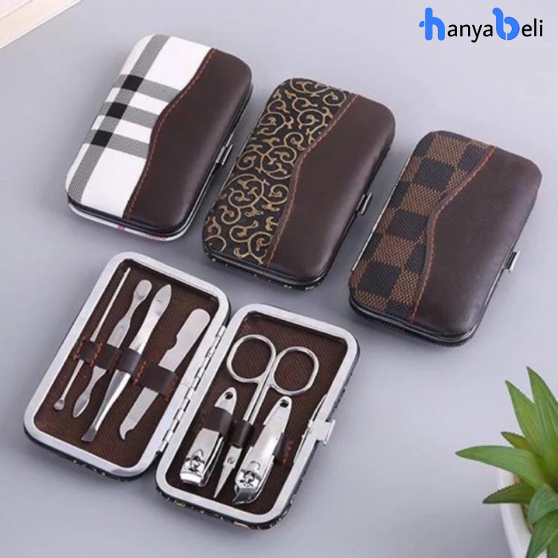 HanyaBeli Set Gunting Kuku Manicure Pedicure 7In1 Stainless Paket Gunting Mini