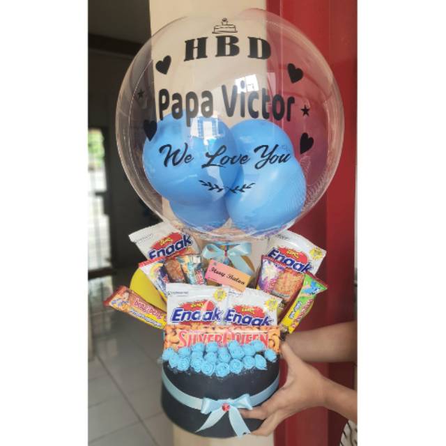 Balon Buket / Balon Box/ Balon Bening/ Balon Snack / Balon ultah / Kado Ultah / Hot Air Balon /