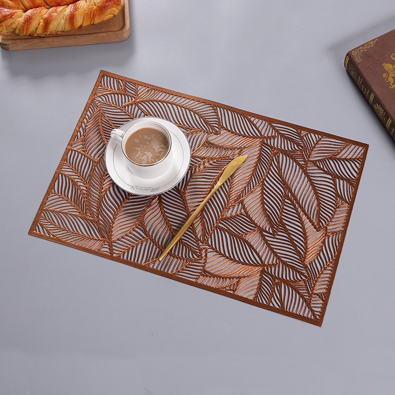 PVC elegant Placemat / Tatakan piring meja makan motif