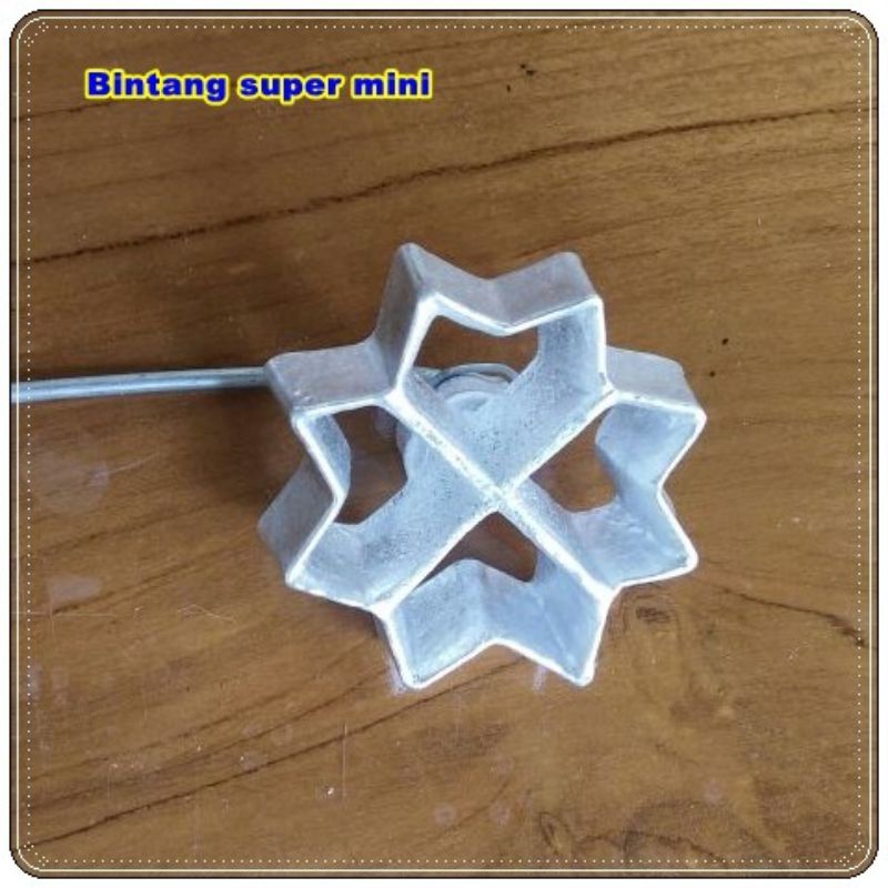 CETAKAN KUE KEMBANG GOYANG BENTUK BINTANG MINI