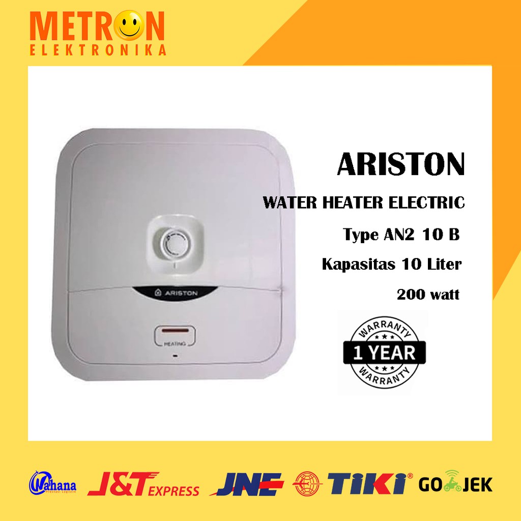 ARISTON AN2 10 B / ANDRIS 2B / WATER HEATER ELECTRIC 150 WATT 10 LITER TITANIUM / AN210B