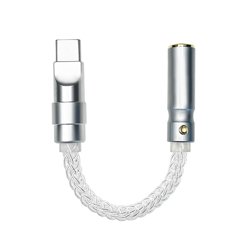 Alc5686 adapter Kabel audio decoding dac 5686 Tipe-c Ke 2.5mm 3.5mm 4.4mm Bahan sterling silver