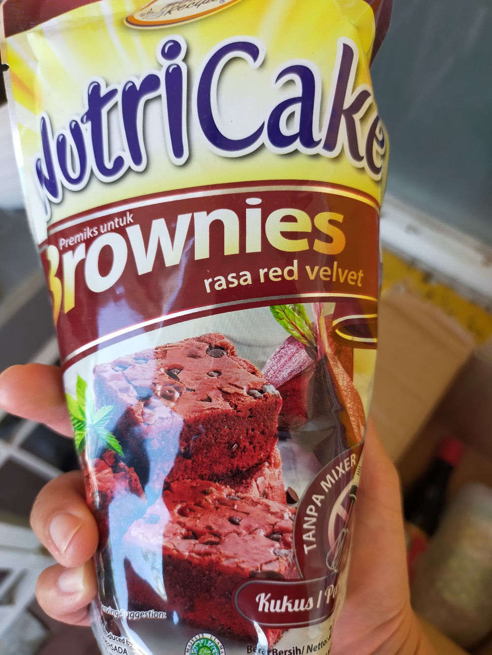 Nutricake Brownies Panggang Kukus Red Velvet 230 Gr Nutri Cake