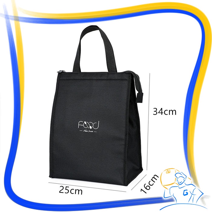 Tas Bekal Lunch Bag Cooler Bag Alumunium Kotak Makan Anak Sekolah Box Food Bag Tahan Panas Dingin Tas Asi Tas Bekal Kantor