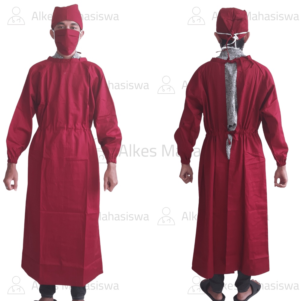 Jubah Operasi Gown Bahan Kain Drill