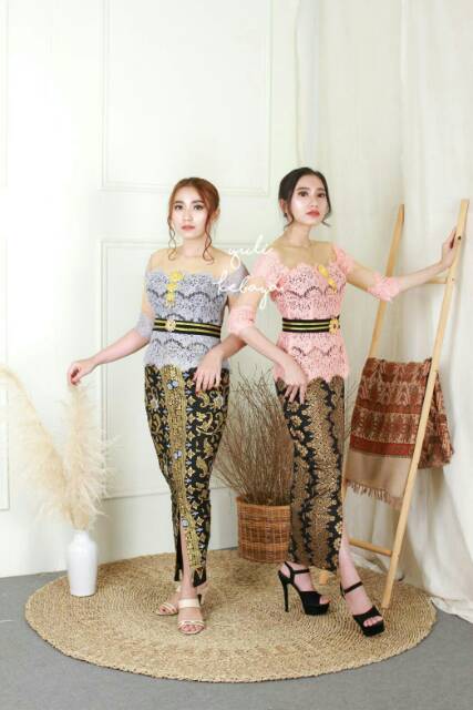 Set Kebaya Bali Modern,  kebaya sabrina