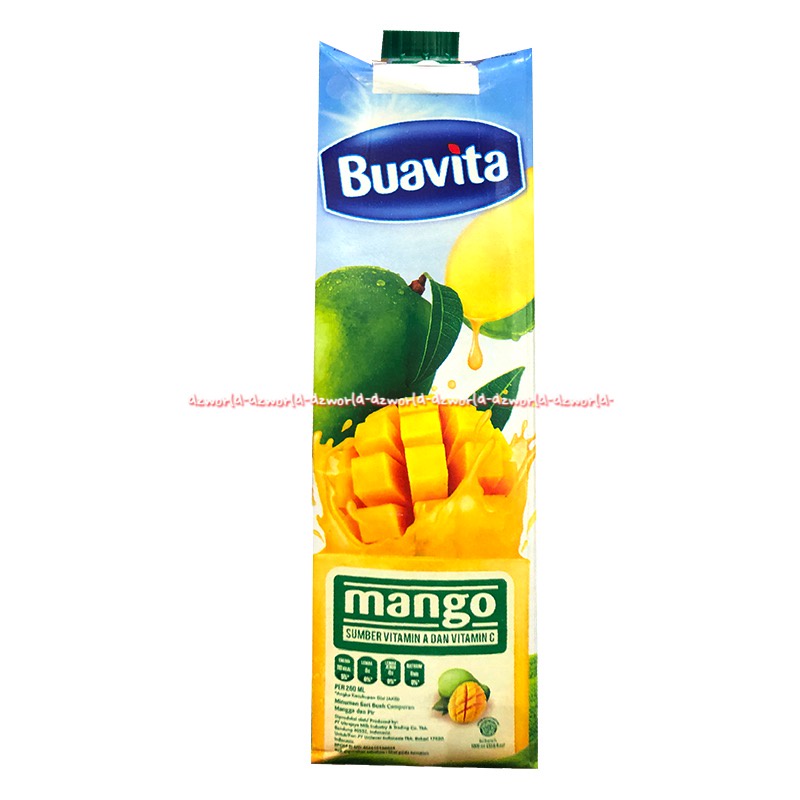 Buavita 1L Guava Mango Apple Vitamin A C Juice Siap Minum Uht Jus Jambu Biji Manga Apel Buafita UHT