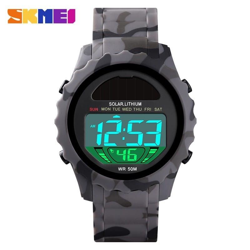 Jam Skmei 1585 solar power original bergaransi free gift box